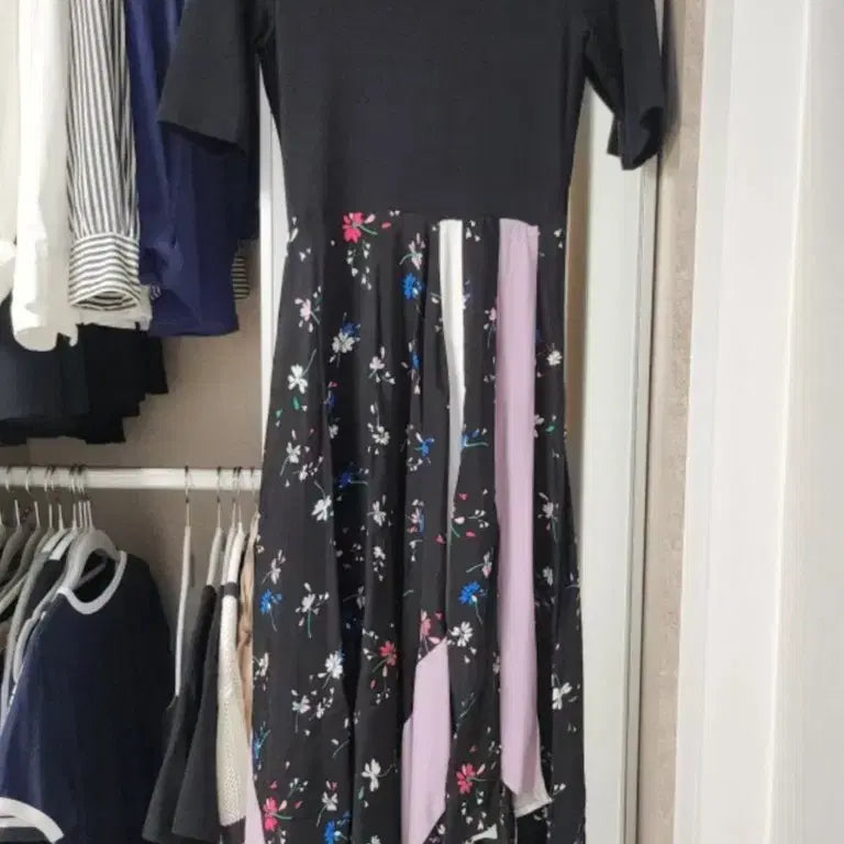 [BUNJANG] Majolilia 1 Size Floral Pattern Long Dress / 마쥬릴리아 1사이즈
