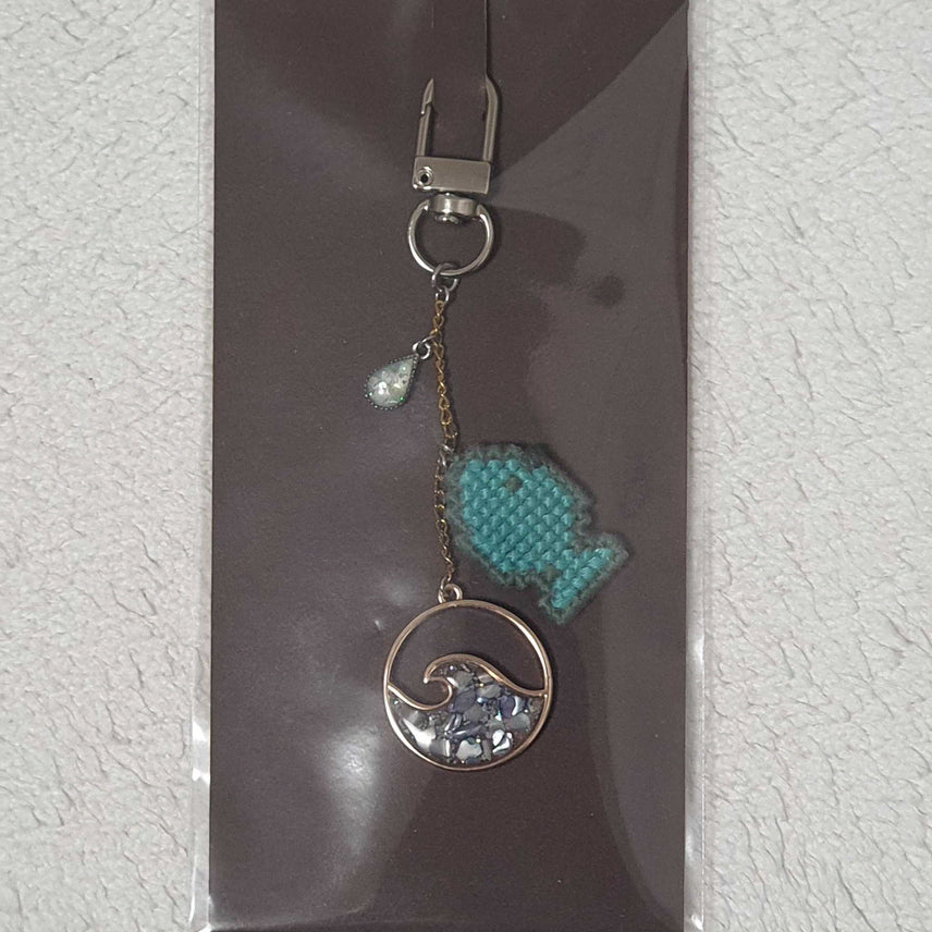 [BUNJANG] Handmade Fish Keyring / 행운을 부르는 민트 물고기 키링