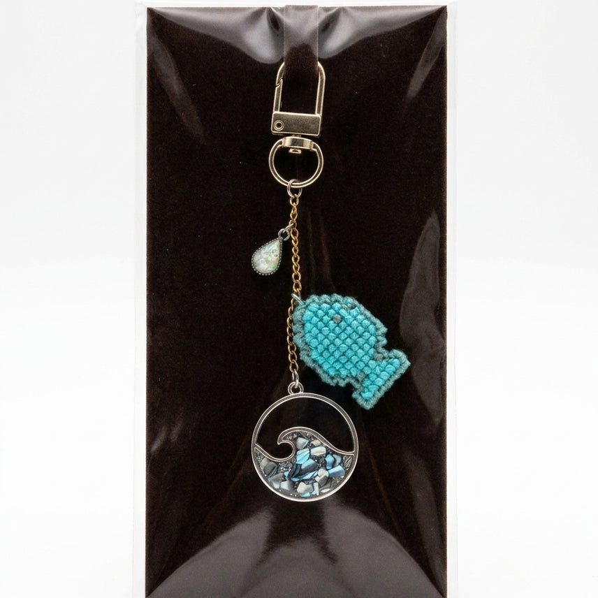[BUNJANG] Handmade Fish Keyring / 행운을 부르는 민트 물고기 키링