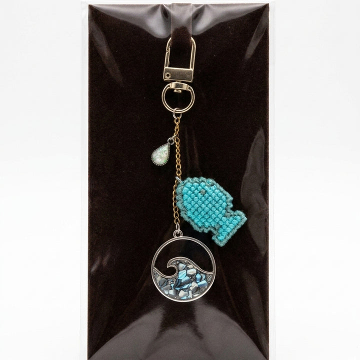 [BUNJANG] Handmade Fish Keyring / 행운을 부르는 민트 물고기 키링