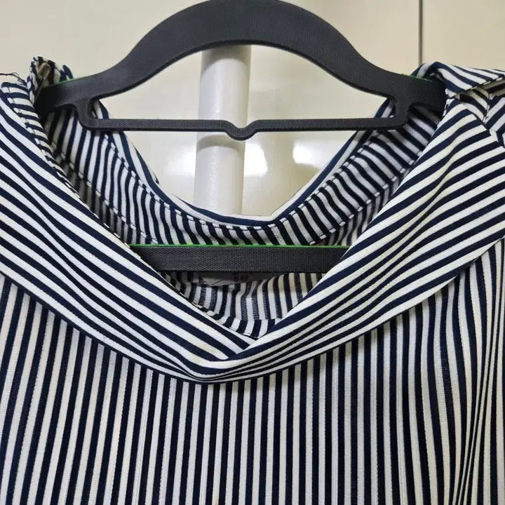 [BUNJANG] Striped Shirt Dress with Belt Set / 스트라이프 셔츠 원피스 벨트 세트