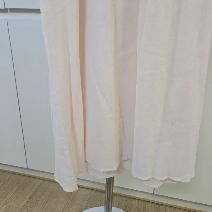 [BUNJANG] Pink Long Dress with Shirring Detail / crko핑크색 롱 원피스 셔링 디테일