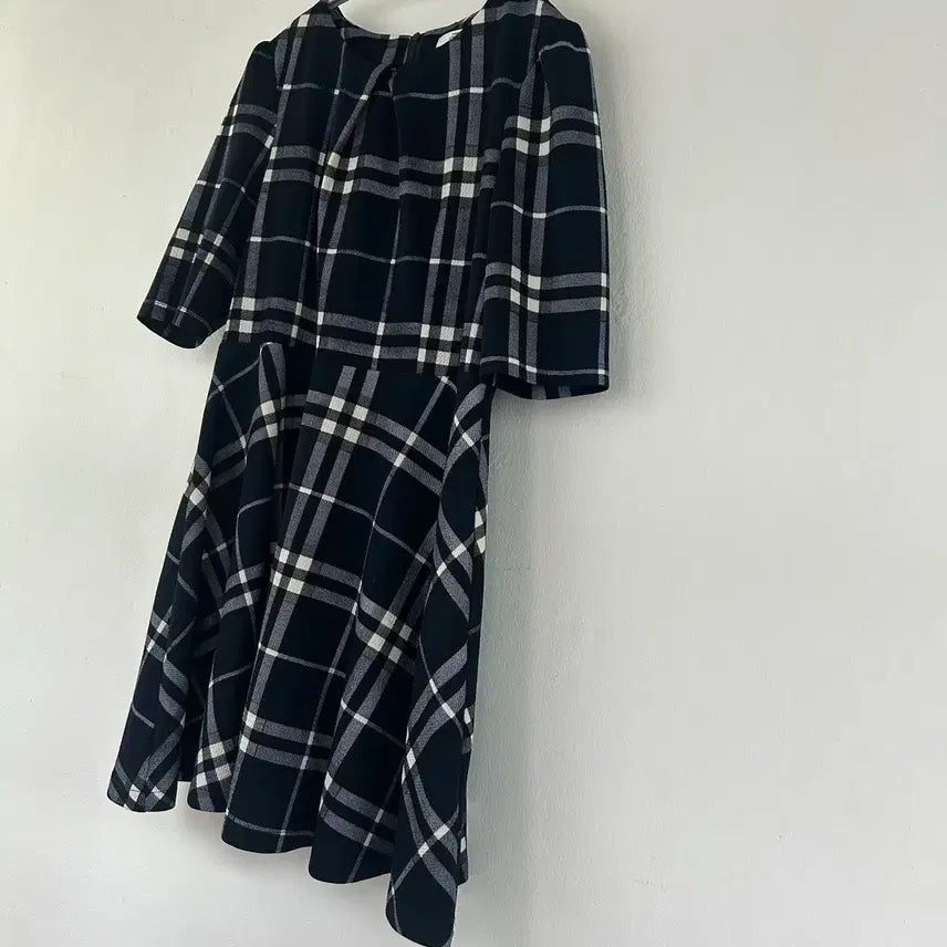 [BUNJANG] Tadan Checkered Mini Dress / 타단 체크 미니 원피스
