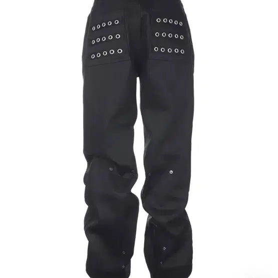 [SOLD OUT] 비엑스 블랙 아일렛 디테일 팬츠0