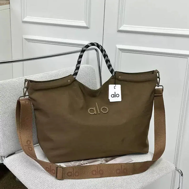[BUNJANG] Alo Yoga Brown Tote Bag Shoulder Bag / 알로 요가 브라운 토트백 숄더백