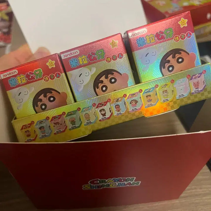 [BUNJANG] Shin-chan Rice Ball Figure Set (12 Pieces, Unsealed) / 정품 짱구 쌀알피규어 12개입 미개봉 새상품