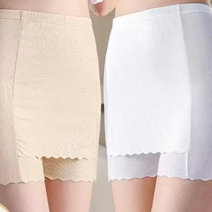 [BUNJANG] Lace Overlay Shorts Skirt / 레이스 덧치마 속바지 스커트 치마바지