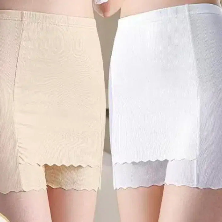 [BUNJANG] Lace Overlay Shorts Skirt / 레이스 덧치마 속바지 스커트 치마바지