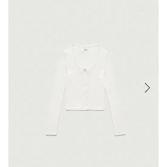 [SOLD OUT] 더바넷 라비올리 레이스 버튼업 탑 화이트 (s)