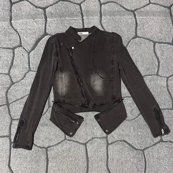 [BUNJANG] Ojos Spandex Denim Rider Jacket / 오호스 스판 데님 라이더 자켓 ojos