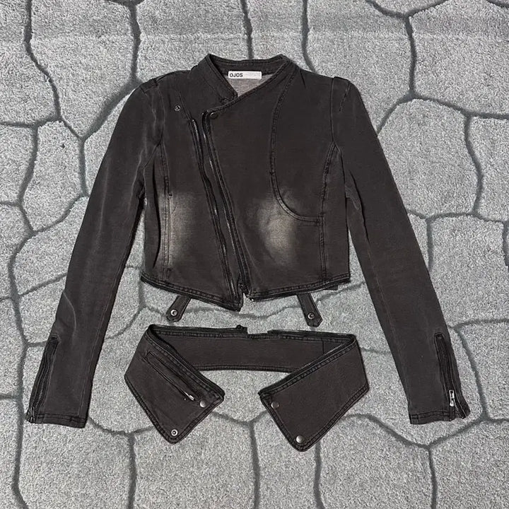[BUNJANG] Ojos Spandex Denim Rider Jacket / 오호스 스판 데님 라이더 자켓 ojos