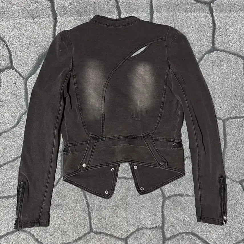 [BUNJANG] Ojos Spandex Denim Rider Jacket / 오호스 스판 데님 라이더 자켓 ojos