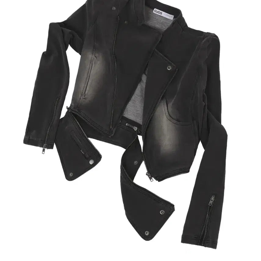 [BUNJANG] Ojos Spandex Denim Rider Jacket / 오호스 스판 데님 라이더 자켓 ojos