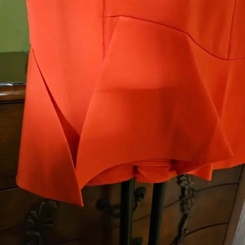 [BUNJANG] Obze Orange Midi Skirt / 오브제 스커트