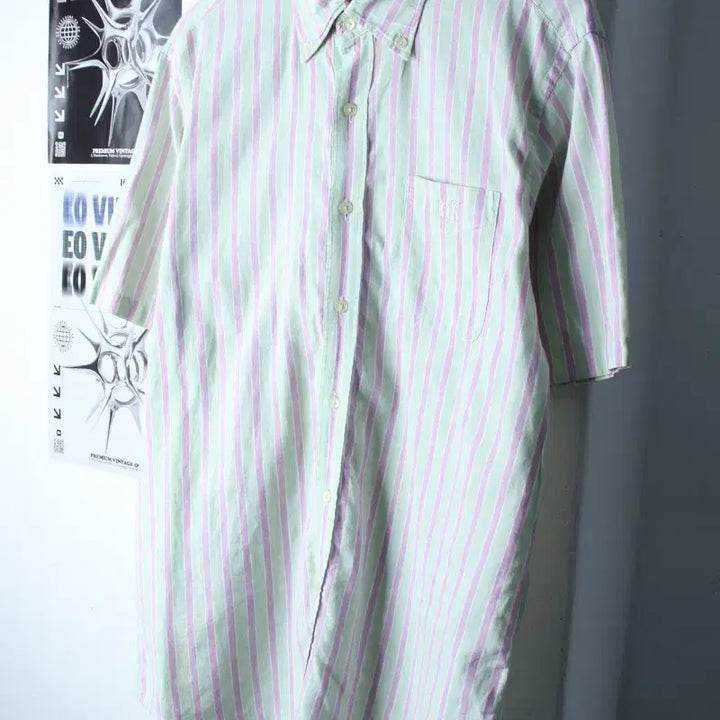 [BUNJANG] Henry Cotton Linen Short Sleeve Polo Shirt / (2XL-3XL) 헨리코튼 반팔 카라 티셔츠 셔츠 남방 린넨-183CE