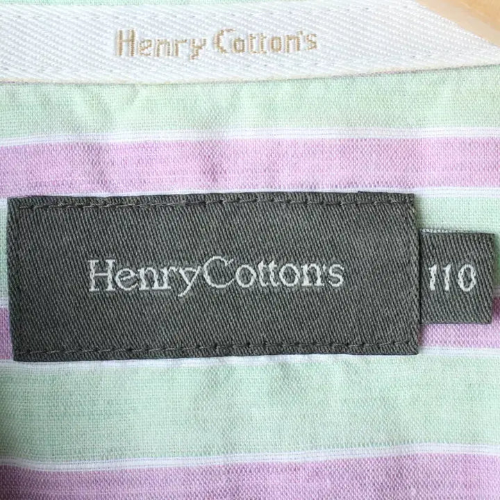 [BUNJANG] Henry Cotton Linen Short Sleeve Polo Shirt / (2XL-3XL) 헨리코튼 반팔 카라 티셔츠 셔츠 남방 린넨-183CE