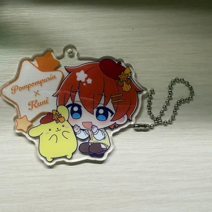 [BUNJANG] StarFora Kuni Sanrio Pompompurin Acrylic Keyring / 스타포라 쿠니 산리오 콜라보 폼폼푸린 아크릴 키링 판매