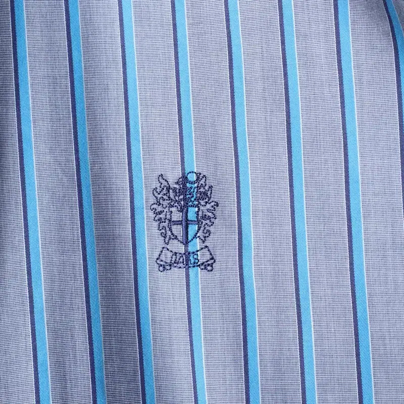 [BUNJANG] Daks Striped Short Sleeve Polo Shirt / (L-XL) 닥스 반팔 카라 티셔츠 셔츠 남방 스트라이프-183D1