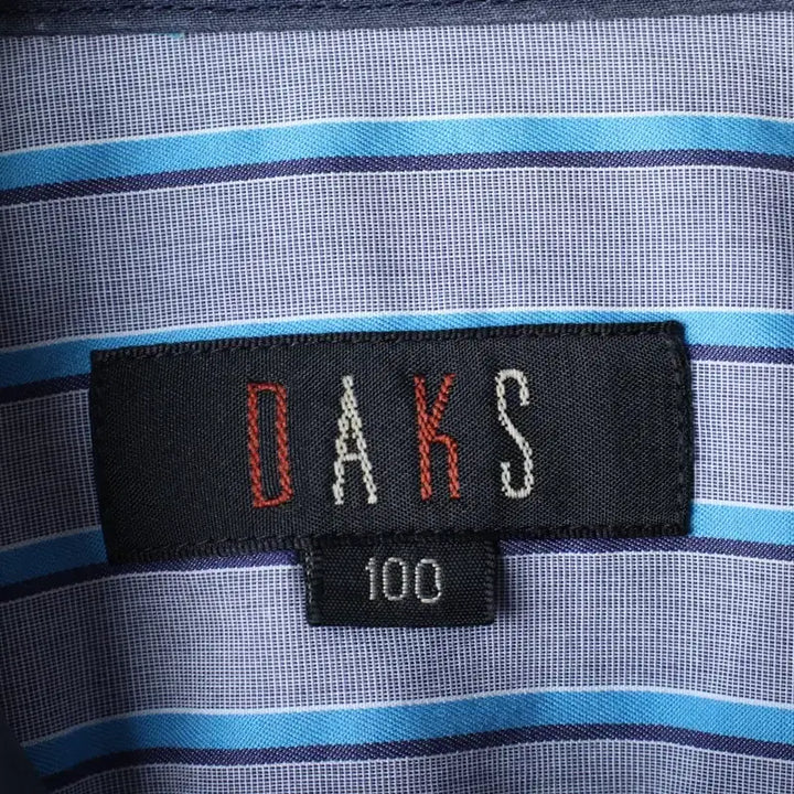 [BUNJANG] Daks Striped Short Sleeve Polo Shirt / (L-XL) 닥스 반팔 카라 티셔츠 셔츠 남방 스트라이프-183D1