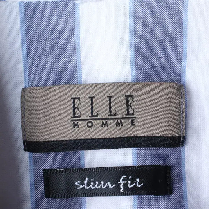 [BUNJANG] Elle Striped Short Sleeve Polo Shirt / (L-XL) 엘르 반팔 카라 티셔츠 셔츠 남방 스트라이프-183D2