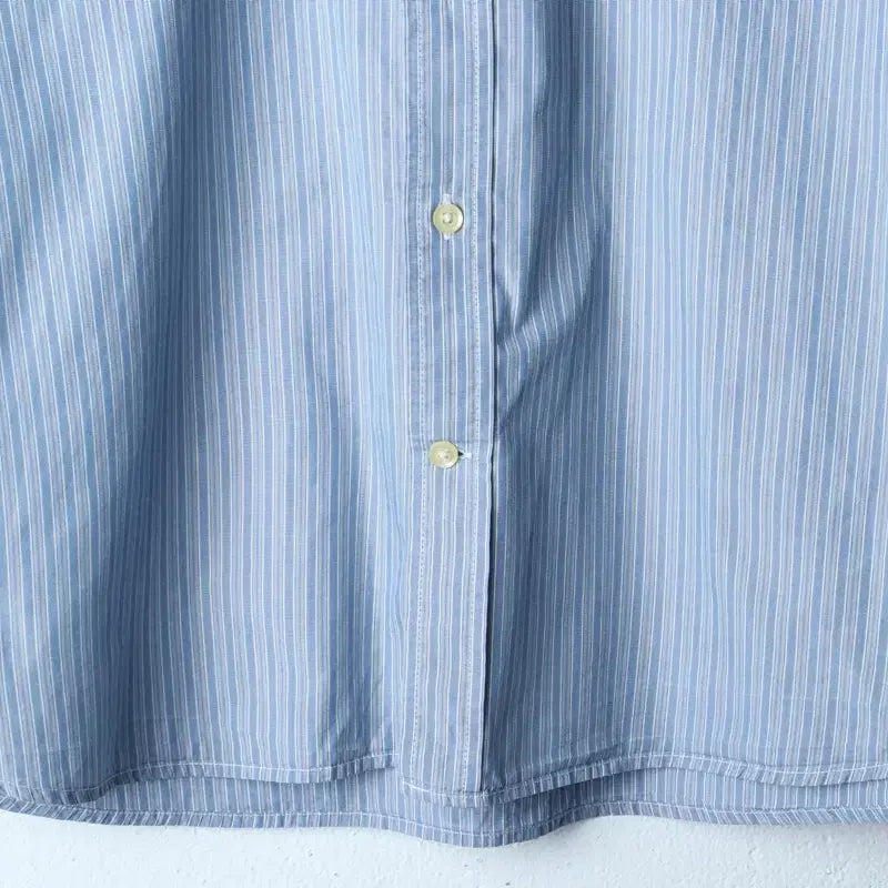 [BUNJANG] Henry Cotton Striped Short-Sleeve Polo Shirt / (L-XL) 헨리코튼 반팔 카라 티셔츠 셔츠 남방 스트라이프-183D3