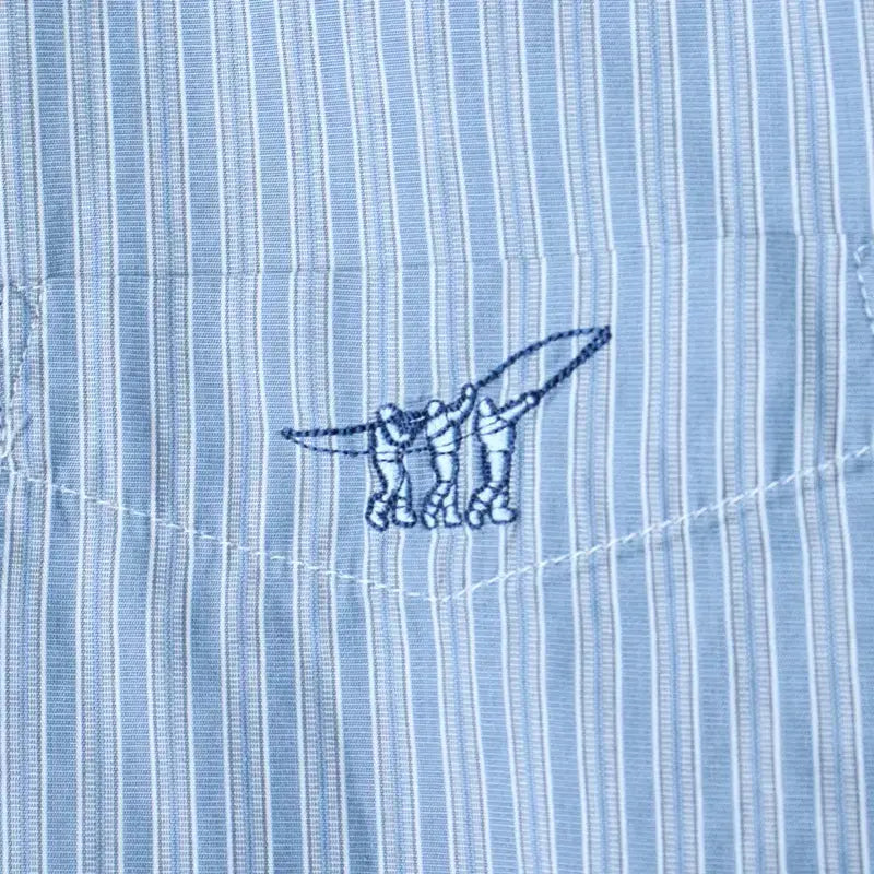[BUNJANG] Henry Cotton Striped Short-Sleeve Polo Shirt / (L-XL) 헨리코튼 반팔 카라 티셔츠 셔츠 남방 스트라이프-183D3