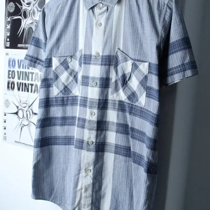 [BUNJANG] Jill Stuart Short Sleeve Polo Shirt / (L-XL) 질스튜어트 반팔 카라 티셔츠 셔츠 남방 작은오염-183D4