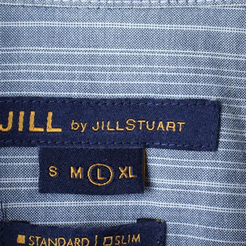 [BUNJANG] Jill Stuart Short Sleeve Polo Shirt / (L-XL) 질스튜어트 반팔 카라 티셔츠 셔츠 남방 작은오염-183D4
