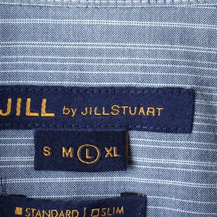 [BUNJANG] Jill Stuart Short Sleeve Polo Shirt / (L-XL) 질스튜어트 반팔 카라 티셔츠 셔츠 남방 작은오염-183D4
