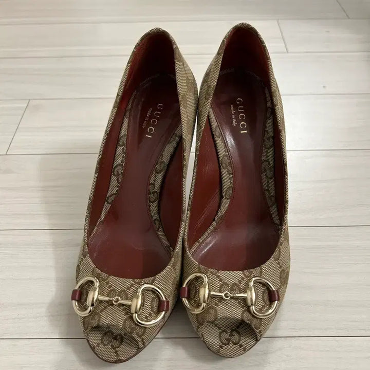 [BUNJANG] Gucci Horsebit Open Toe High Heels / 구찌 홀스빗 오픈토 하이힐