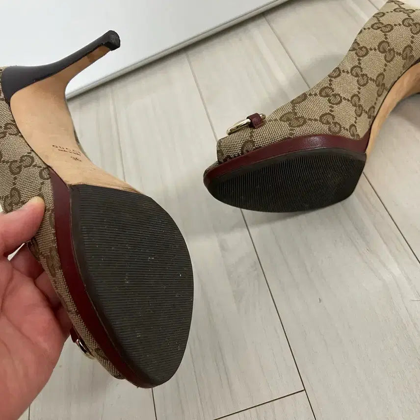 [BUNJANG] Gucci Horsebit Open Toe High Heels / 구찌 홀스빗 오픈토 하이힐