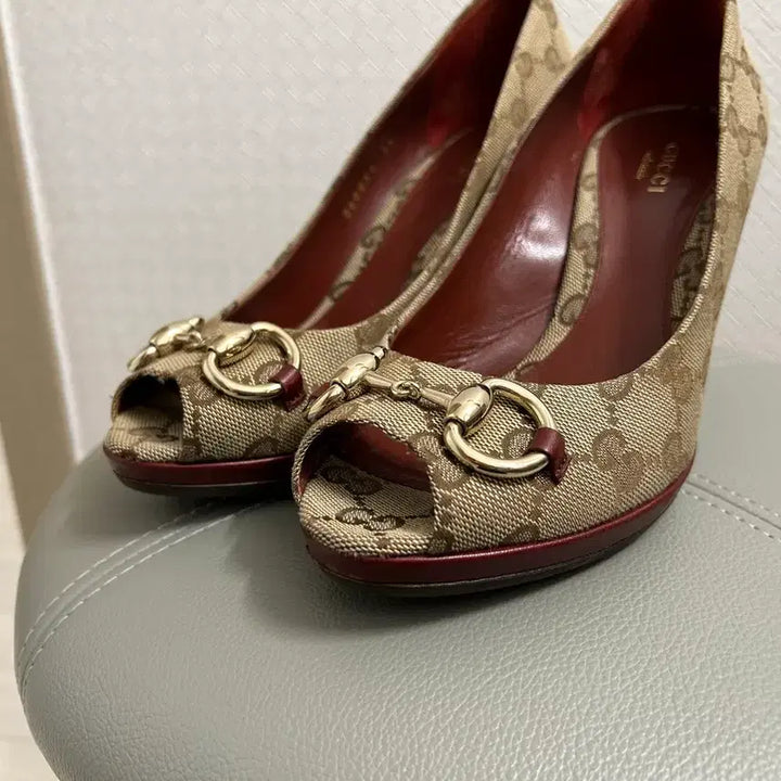 [BUNJANG] Gucci Horsebit Open Toe High Heels / 구찌 홀스빗 오픈토 하이힐