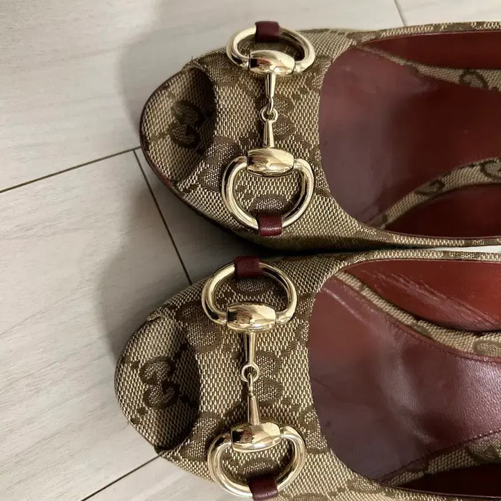 [BUNJANG] Gucci Horsebit Open Toe High Heels / 구찌 홀스빗 오픈토 하이힐