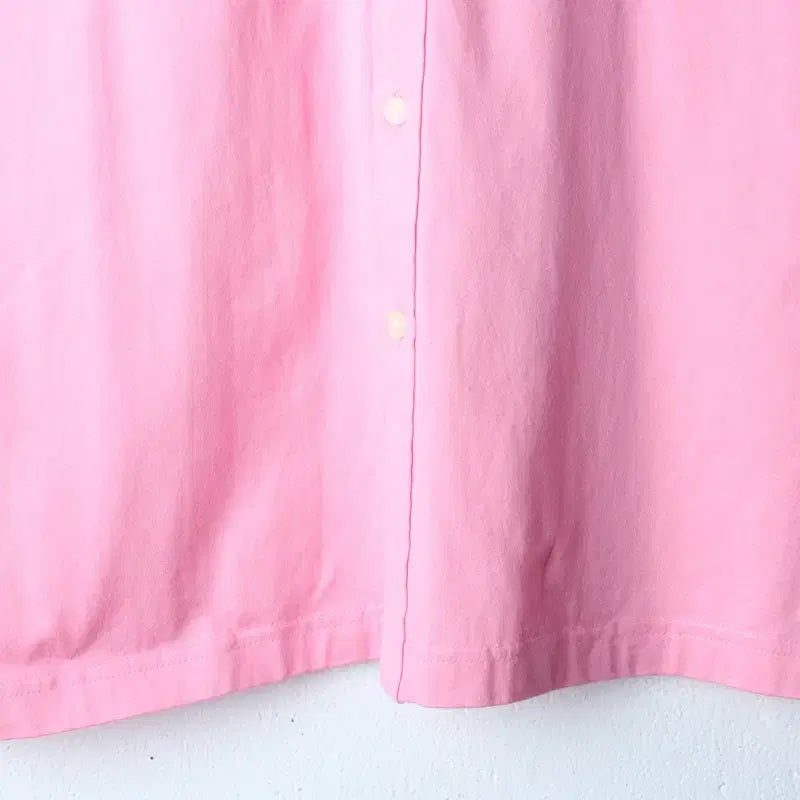 [BUNJANG] Hazzys Pink Solid Cotton Polo Shirt / (L-XL) 헤지스 반팔 카라 티셔츠 셔츠 남방 핑크 무지 면-183DB