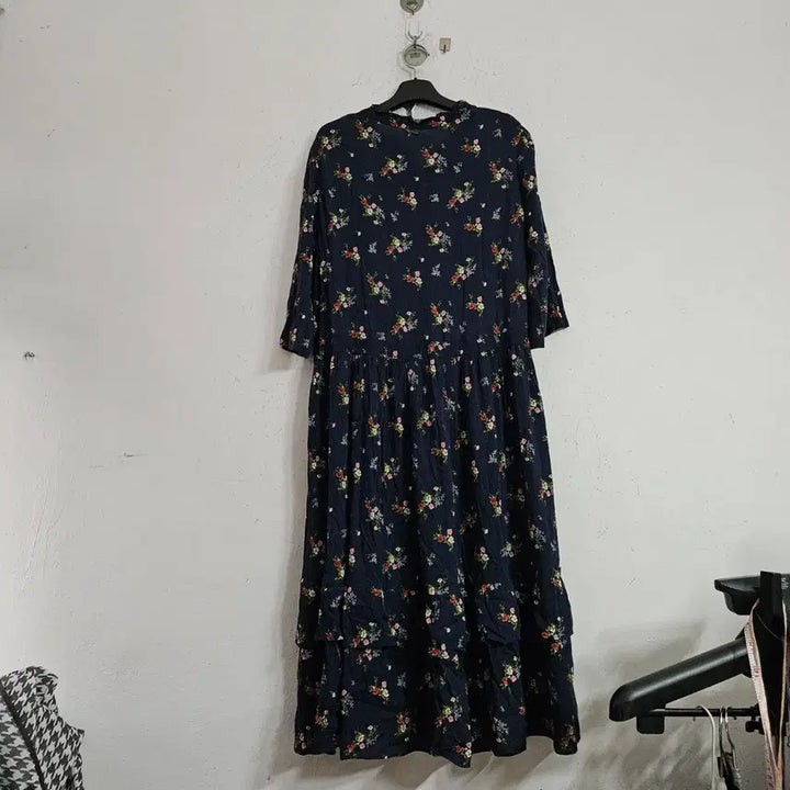 [BUNJANG] Thursday Island Floral Print Long Dress / 써스데이아일랜드 롱 원피스 꽃무늬 7부