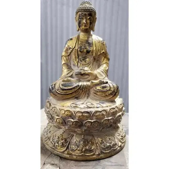 [SOLD OUT] 국공내전 피난박스 보관 금동 석가모니 여래좌상 불상 골동품 수집품