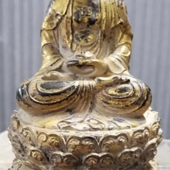 [SOLD OUT] 국공내전 피난박스 보관 금동 석가모니 여래좌상 불상 골동품 수집품