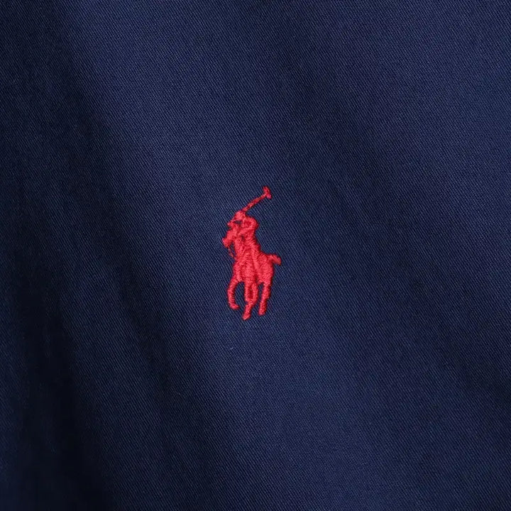 [BUNJANG] Polo Ralph Lauren Short Sleeve Collar Shirt Navy / (S-M) 폴로 랄프로렌 반팔 카라 티셔츠 셔츠 남방 네이비-183DD