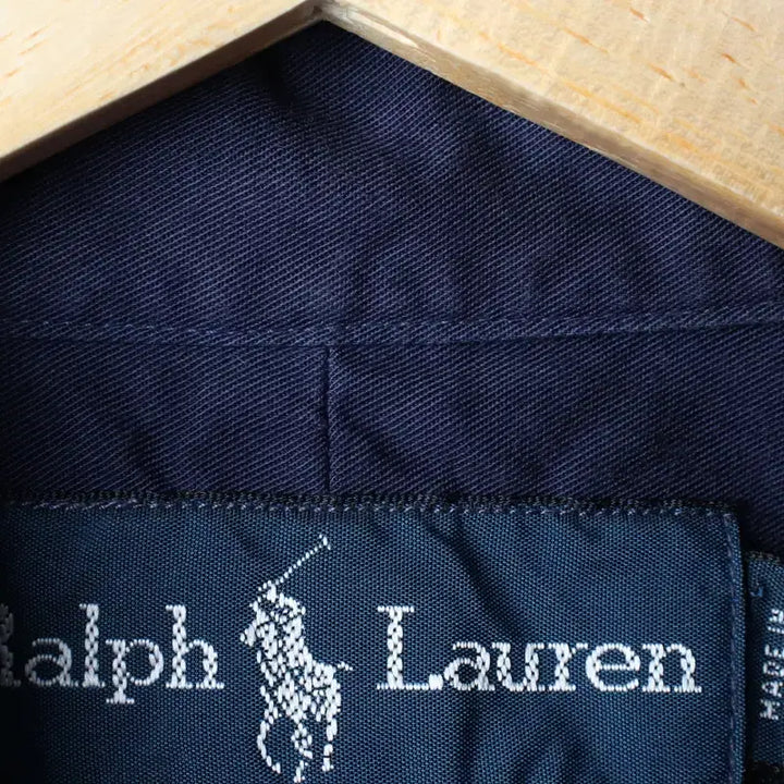 [BUNJANG] Polo Ralph Lauren Short Sleeve Collar Shirt Navy / (S-M) 폴로 랄프로렌 반팔 카라 티셔츠 셔츠 남방 네이비-183DD
