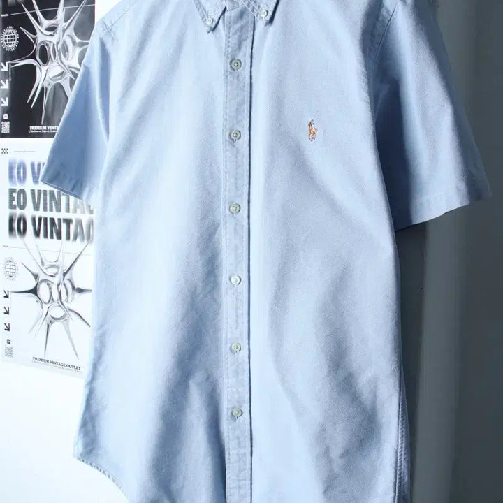 [BUNJANG] Polo Ralph Lauren Short Sleeve Collar Shirt / (M-L) 폴로 랄프로렌 반팔 카라 티셔츠 셔츠 남방-183DE