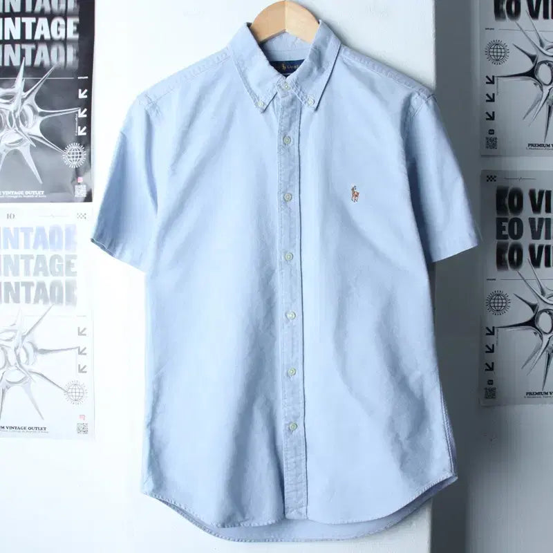 [BUNJANG] Polo Ralph Lauren Short Sleeve Collar Shirt / (M-L) 폴로 랄프로렌 반팔 카라 티셔츠 셔츠 남방-183DE