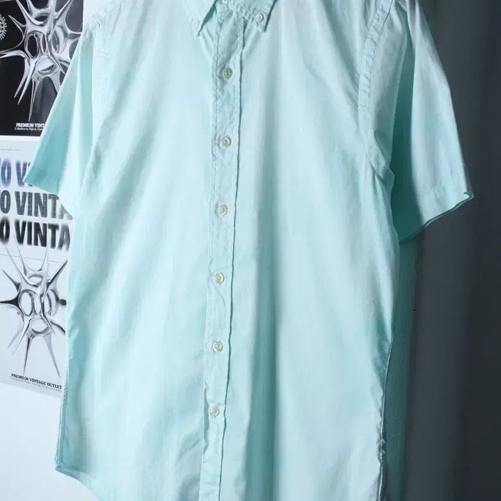 [BUNJANG] Polo Ralph Lauren Patterned Short Sleeve Shirt / (S-M) 폴로 랄프로렌 반팔 카라 티셔츠 셔츠 남방 패턴-183DF