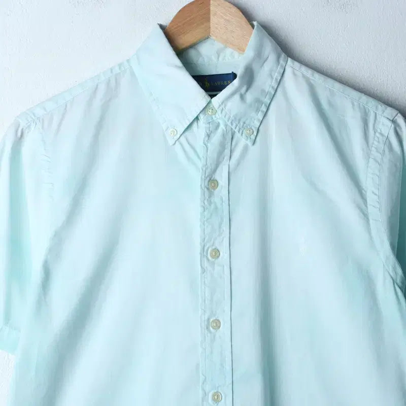 [BUNJANG] Polo Ralph Lauren Patterned Short Sleeve Shirt / (S-M) 폴로 랄프로렌 반팔 카라 티셔츠 셔츠 남방 패턴-183DF