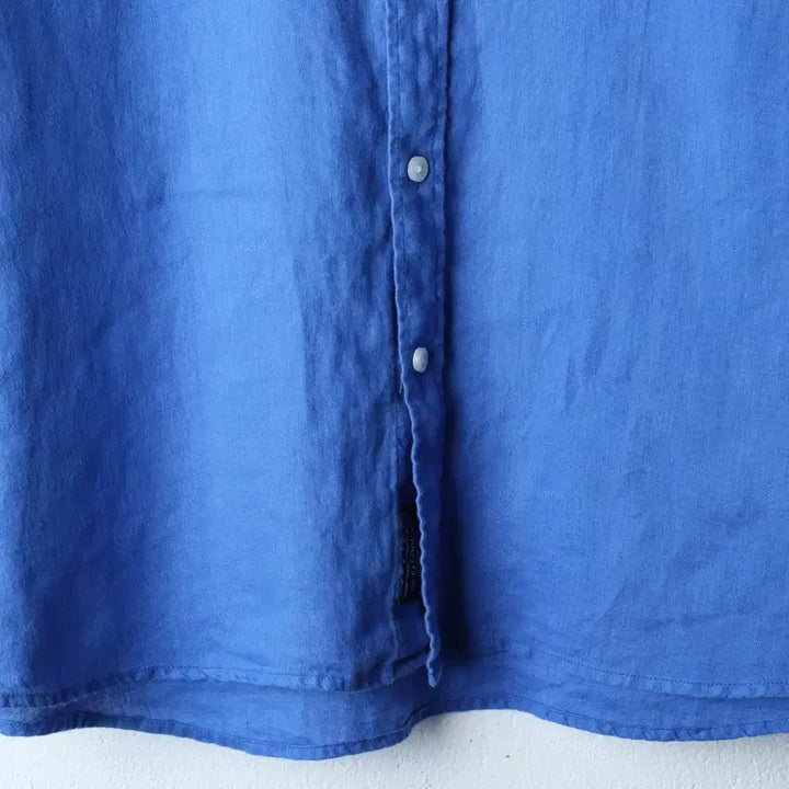 [BUNJANG] Hazzys 3XL Linen Short Sleeve Shirt / (3XL) 헤지스 반팔 카라 티셔츠 셔츠 남방 빅사이즈 린넨-183E2