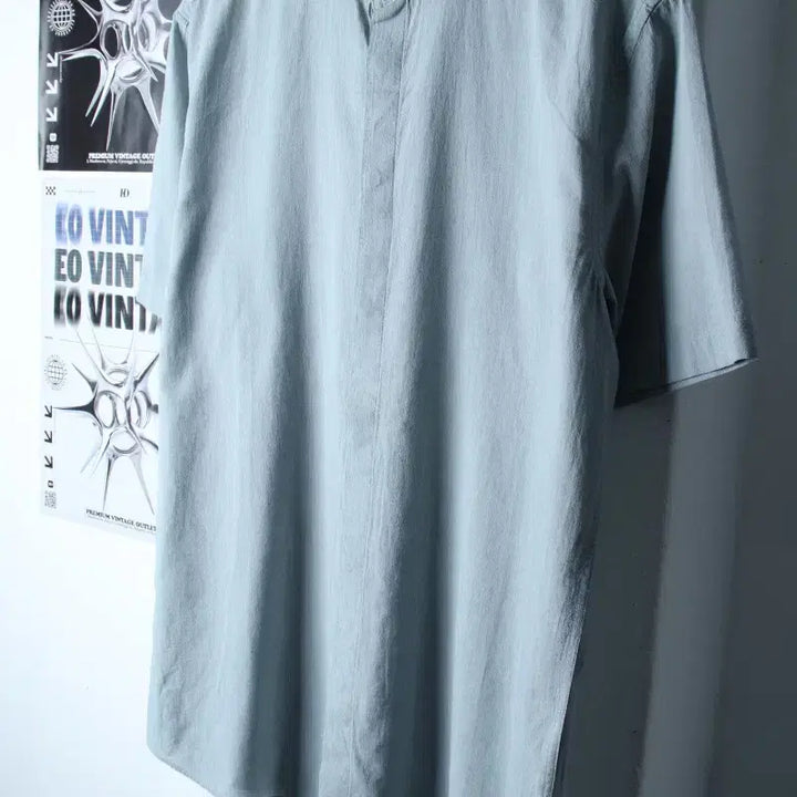 [BUNJANG] Project M Green Short Sleeve Polo Shirt / (XL-2XL) 프로젝트엠 반팔 카라 티셔츠 셔츠 남방 그린-183E4