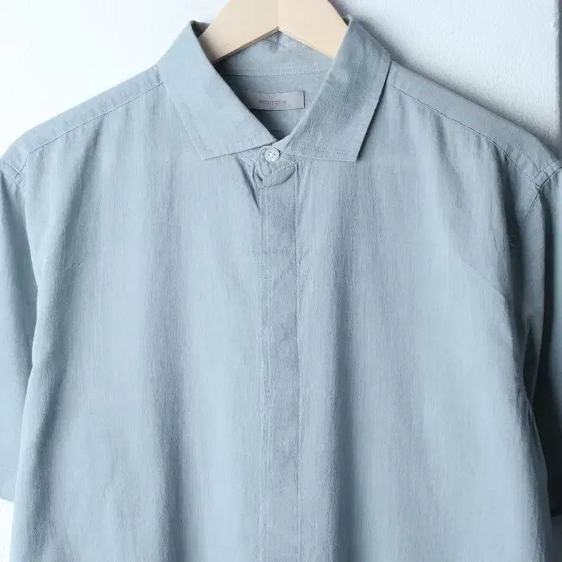 [BUNJANG] Project M Green Short Sleeve Polo Shirt / (XL-2XL) 프로젝트엠 반팔 카라 티셔츠 셔츠 남방 그린-183E4