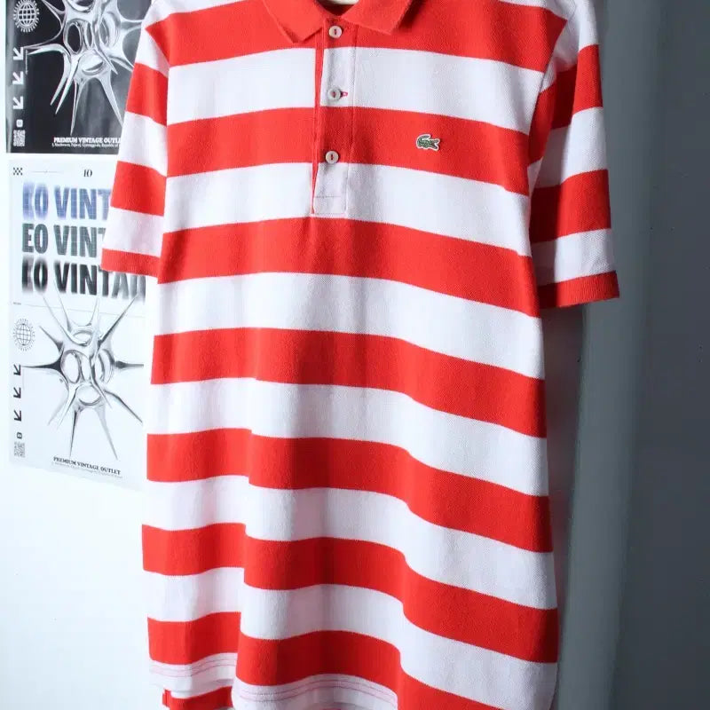[BUNJANG] Lacoste Polo Shirt (2XL-3XL) Red / (2XL-3XL) 라코스테 반팔 카라 티셔츠 빅사이즈 레드-183E5
