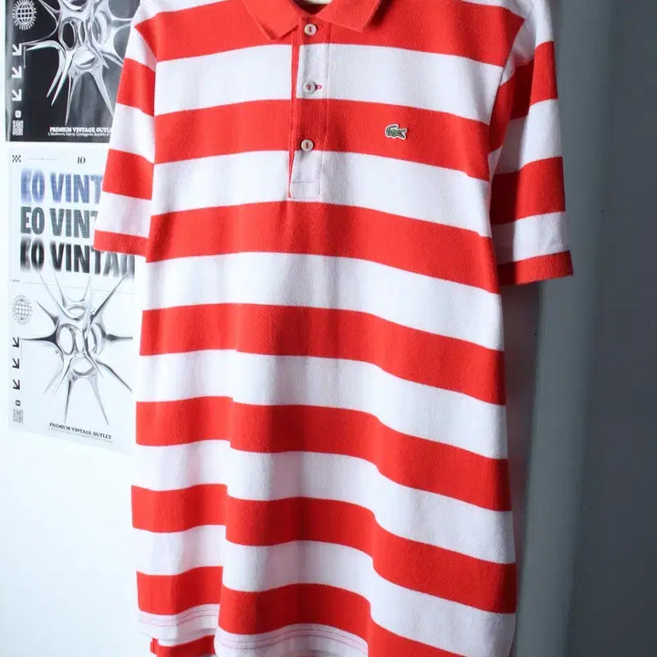[BUNJANG] Lacoste Polo Shirt (2XL-3XL) Red / (2XL-3XL) 라코스테 반팔 카라 티셔츠 빅사이즈 레드-183E5