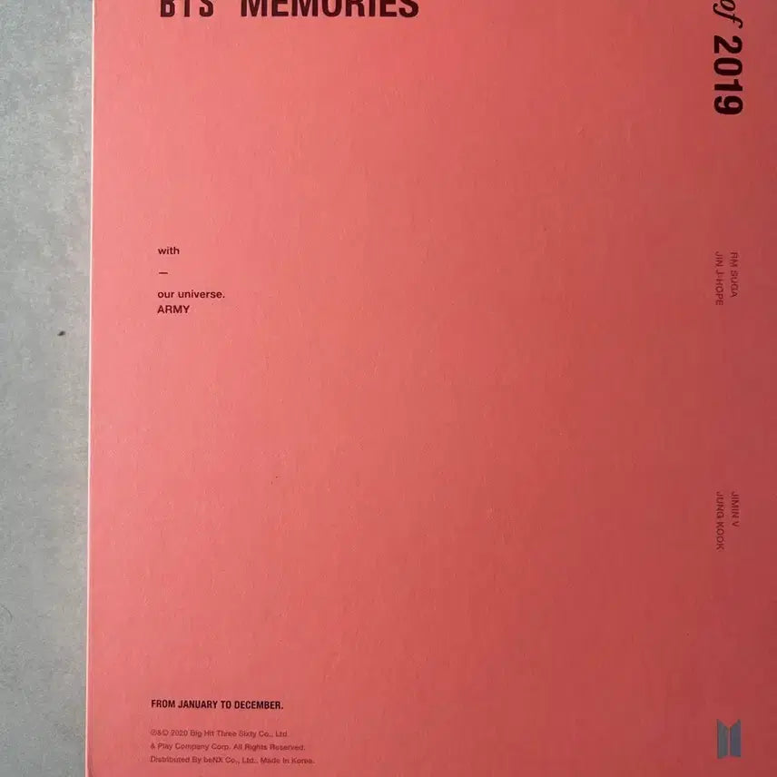 [BUNJANG] BTS Memories of 2019 DVD Bundle Set / 방탄소년단 2019 메모리즈 풀 구성