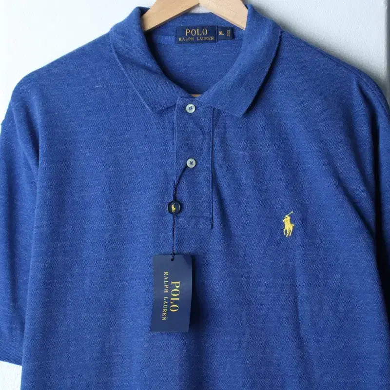 [BUNJANG] Polo Ralph Lauren Blue Polo Shirt / (XL-2XL) 폴로 랄프로렌 반팔 카라 티셔츠 새상품 블루-183E8